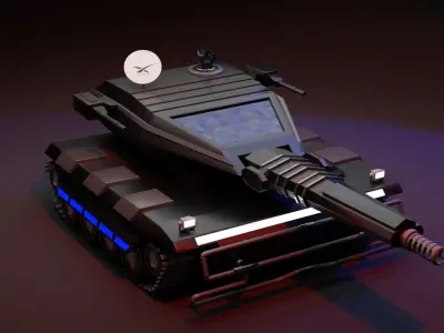 Sci Fi Tank 3D model