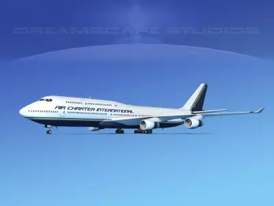 Boeing 747-8I Air Charter Intl 3D model