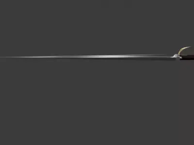 Estok Sword 3D Model Low-poly 3D model