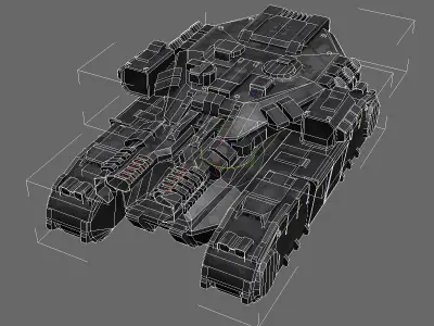 SF Heavy Tank - MK3 Low-poly 3D model