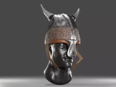 Helmet viking 3D model