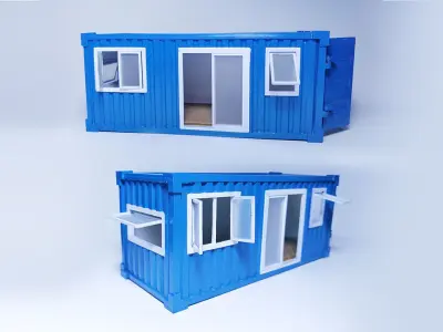 Contener House 3D Printing Model 3D print model