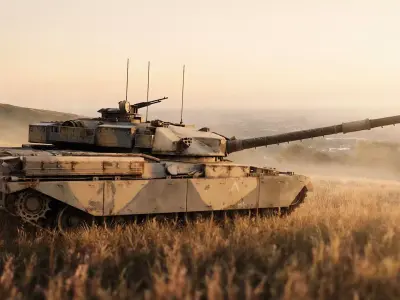 FV4201 Chieftain Main Battle Tank - Game ready Low-poly 3D model