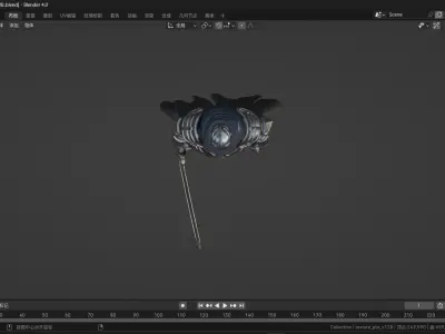 Medieval Dark Warrior 3D model