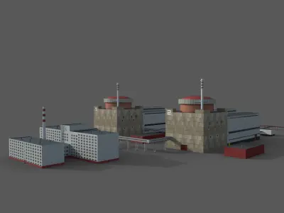 Nuclear power plant 3D model order