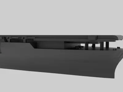 USS Yorktown CV-5 - Model for small scale printing 3D print model