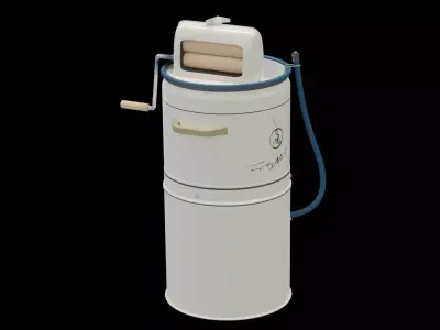 Polish mid-century washing machine FRANIA 3D model