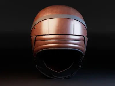 Motorcycle Helmet 3D model buy