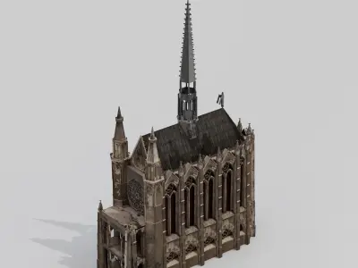 Sainte Chapelle Chapel Paris 3D model