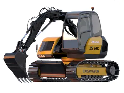 EXCAVATOR MECALAC 15 MC 3D model