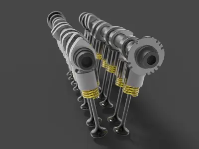 cylinderhead top part Free 3D model
