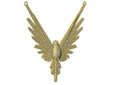 EAGLE DIAMOND PENDANT DESIGN FILE  3D print model