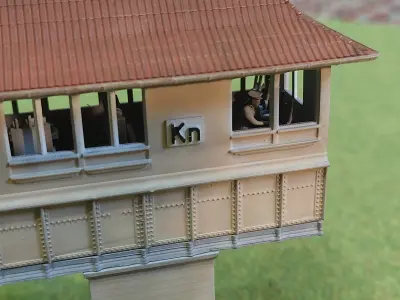 German signal box Kreuztal 1-160 resin 3D print model