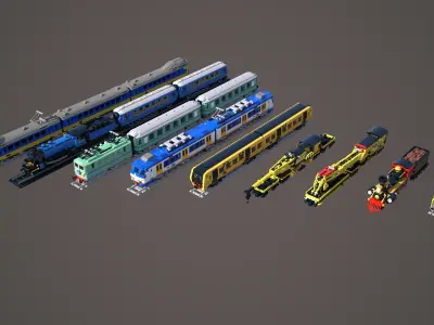 LEGO Train Package 3D model