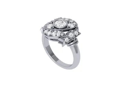 Wedding Ring  3D print model 413