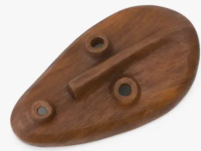  African Mask 3 Wood 
