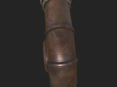 Vent Pipe PBR 4K GameReady Low-poly 3D model