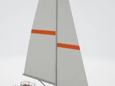 sailing boat Low-poly 3D model from CGTrader