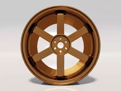 3D model of modern rim car wheel 3D model