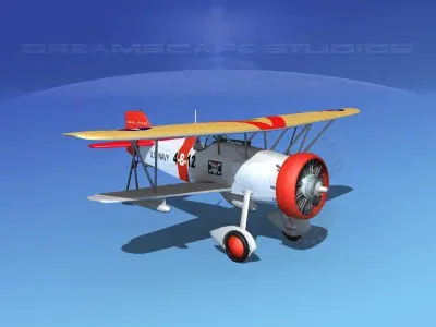 Curtiss F-11-C2 Goshawk V01 3D model