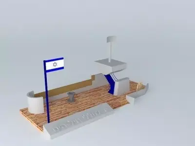 Israeli navy war memorial Free 3D model