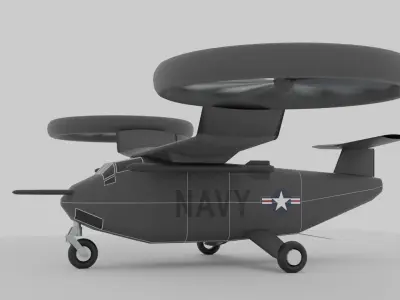Sci Fi Rescue Chopper 3D model