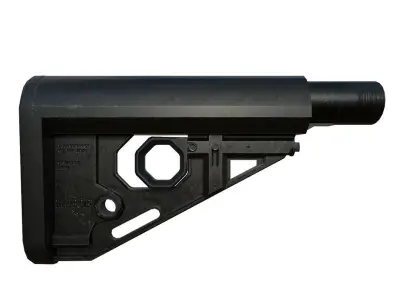 LaRue Tactical RAT Stock PBR Low poly 3D Model Low-poly 3D model
