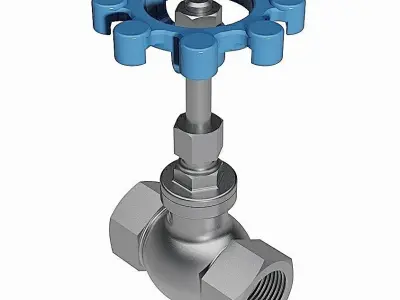 Globe Valves - BSP Threaded Ends -  3D model