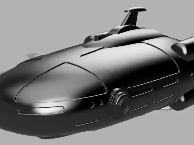 Aurora-Subnautica submarine 3D print model