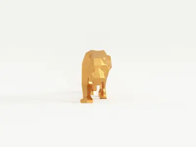 Decor Panther Statue 3D model