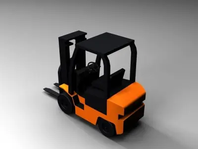 fork lift 3D model by lunzaluclinton