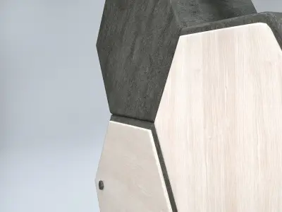 Honeycomb Cabinet Low-poly 3D model
