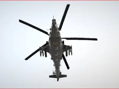 wz 10 helicopter attack  3D model