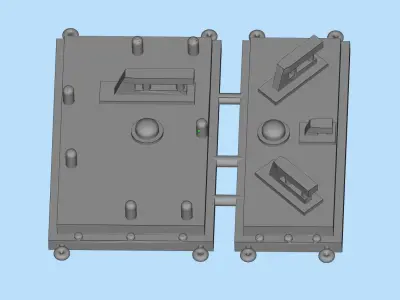 Train Control HO Norfolk Southern PTC antenna printable 3D file  3D print model