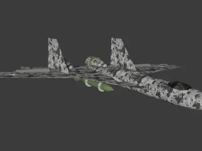 War Plane Low-poly 3D model purchase