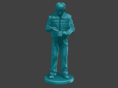 Actual Male Truck Driver AMTD 006 3D print model