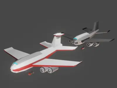 Heavy war Bombardier carrying Heavy Nuke Bomb  Free low-poly 3D model