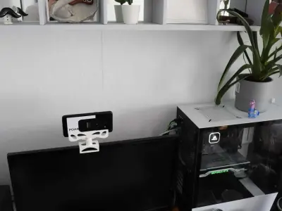 Phone Holder As Webcam Free 3D print model