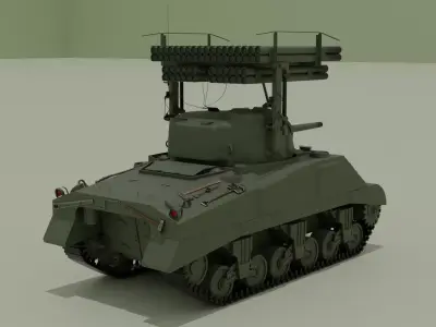 M4 Sherman tank - Collection Low-poly 3D model