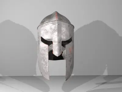 Spartan Helmet Free low-poly 3D model