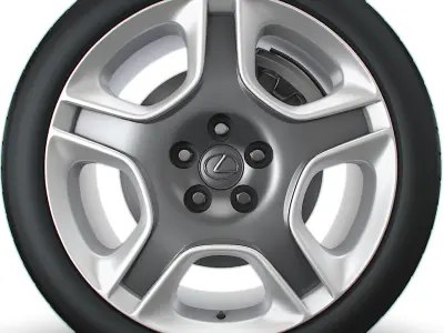 Lexus SC430 2006 wheel 3D model