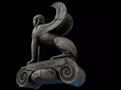 Greek Sphinx 3D model
