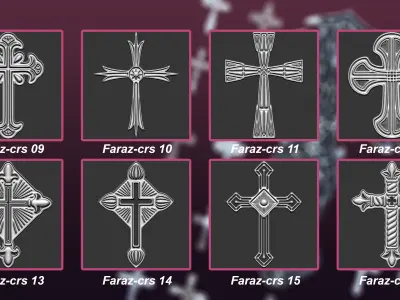 30 Christian cross 3D model Vol 3 3D model