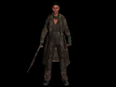 AAA 3D APOCALYPTIC or SURVIVAL F4-REALISTIC GAME READY CHARACTER Low-poly 3D model