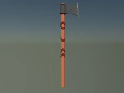 LowPoly Axes Pack Free low-poly 3D model