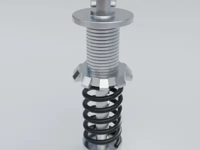 Shock absorber 3D model by kavalen