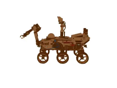 Mars rover 3D print model