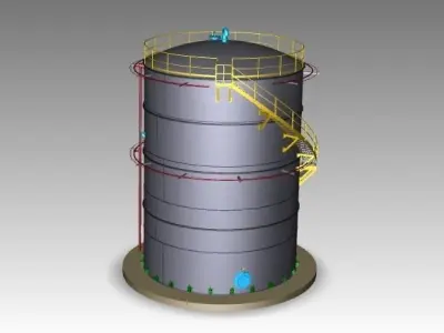 Tank chemical Free 3D model