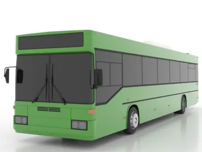 Mercedes-Benz O405 France Low Low-poly 3D model