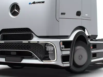 Mercedes Benz eActros Pro600 4x2 Tractor 2026 3D model